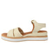 Sandale casual, dama, ANNA VIOTTI, D58-2519 crem, piele naturala